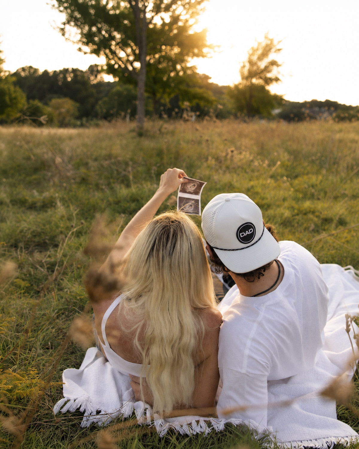 Classic Dad Wht/Blk Trucker